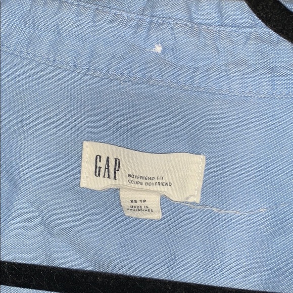 Light Blue Long Sleeve Button Down ‘boyfriend fit’ - Picture 2 of 2